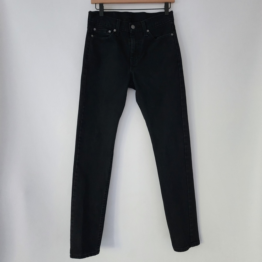 Levis 510 Mens Black Skinny Fit Jeans 29x32 Slim‎ Stretch Denim Pants